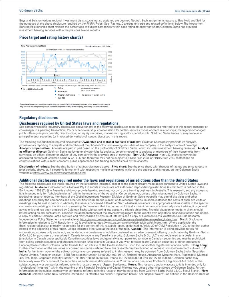 《Teva Pharmaceuticals (TEVA First Tak Opioid settlement agreement consistent with our expected range, new LT targets to come(1)》 - 第6页预览图