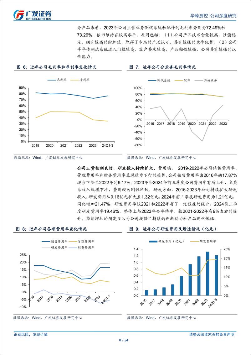 《华峰测控(688200)测试设备龙头，8600有望打开新增长曲线-250107-广发证券-24页》 - 第8页预览图