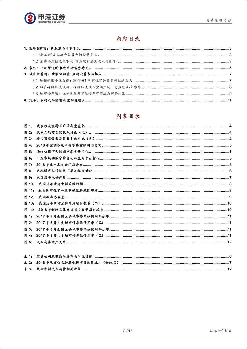 《二季度中央政治局会议解读系列：新基建和消费下沉的机会在哪里？-20190731-申港证券-15页》 - 第3页预览图