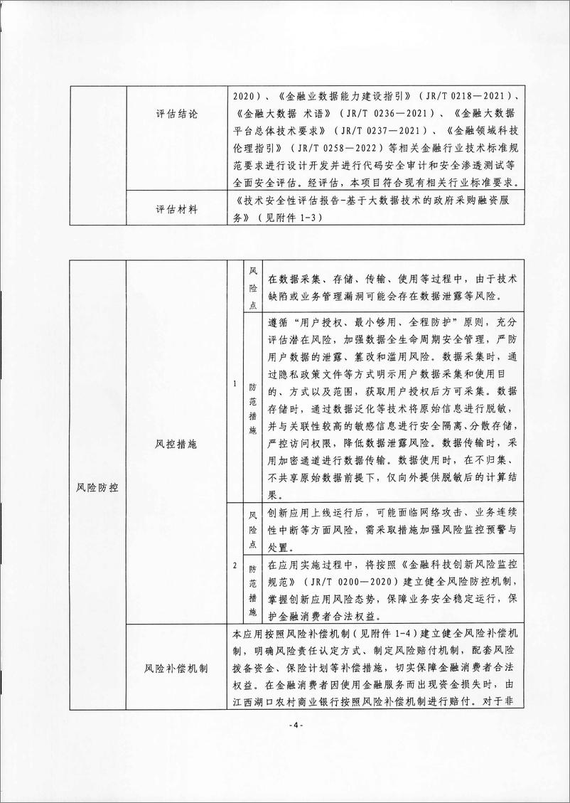 《金融科技创新应用声明书_基于大数据技术的政府采购融资服务》 - 第4页预览图