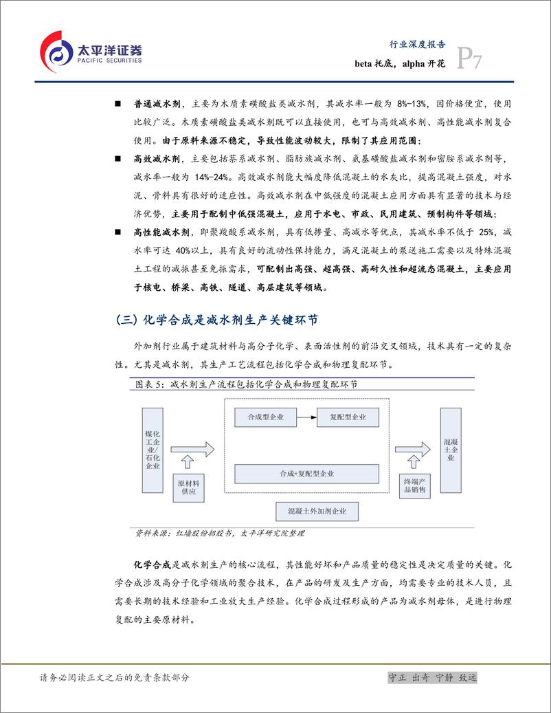 《减水剂行业深度报告：beta托底，alpha开花-20220317-太平洋证券-26页》 - 第8页预览图