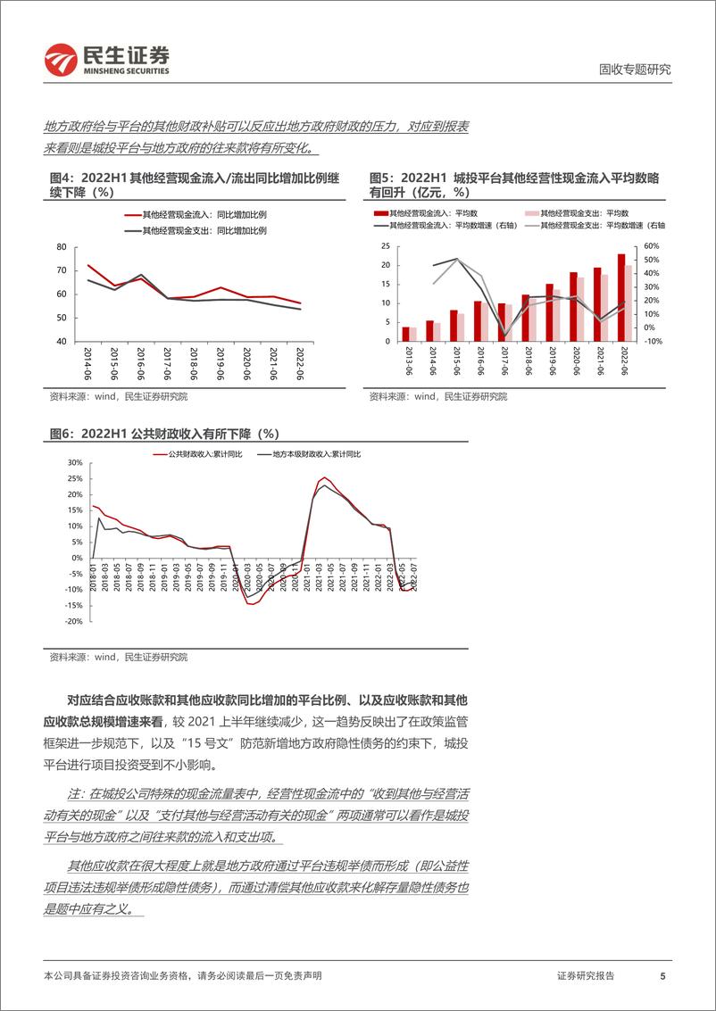 《城投报表分析专题：从2022半年报看城投新变化-20220913-民生证券-21页》 - 第6页预览图