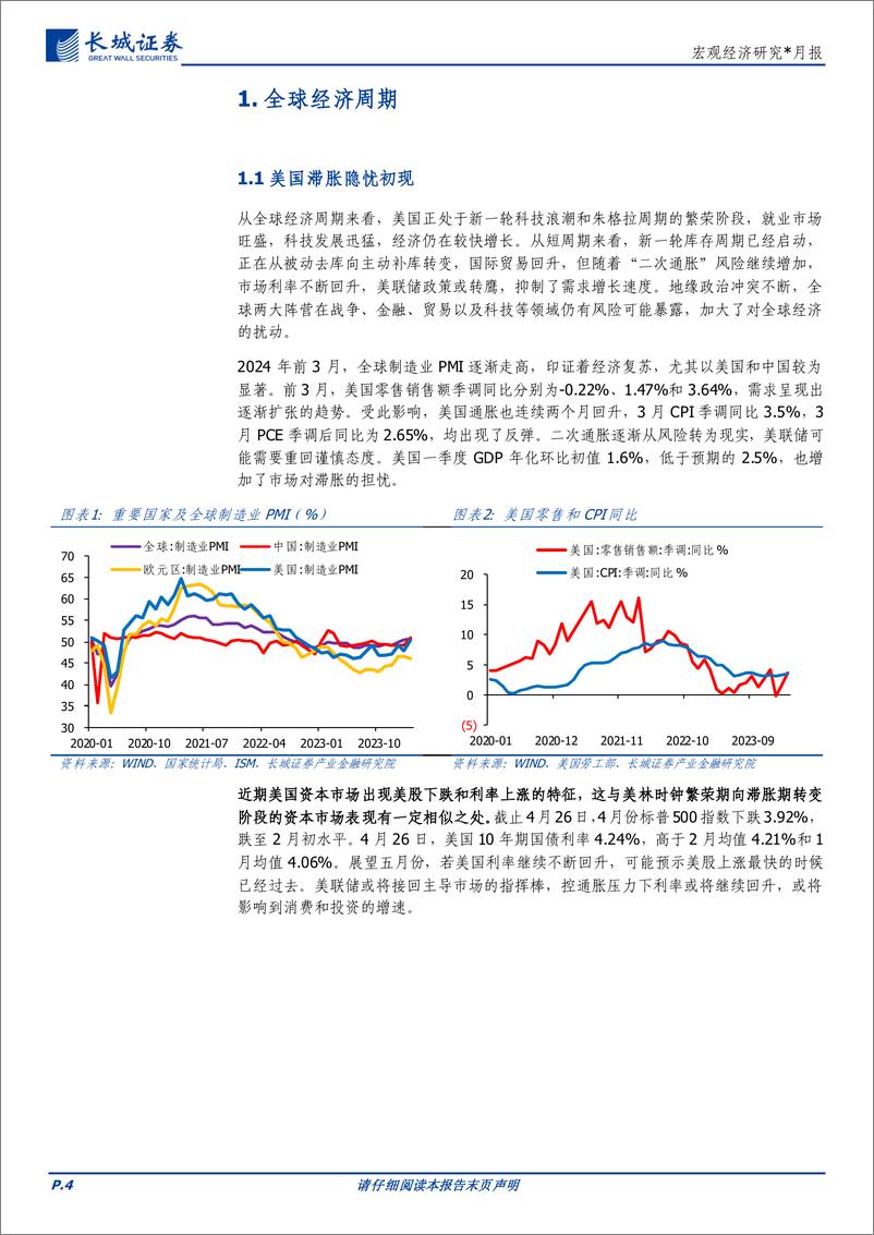 《宏观经济研究：五月全球大类资产配置月报-240428-长城证券-20页》 - 第4页预览图