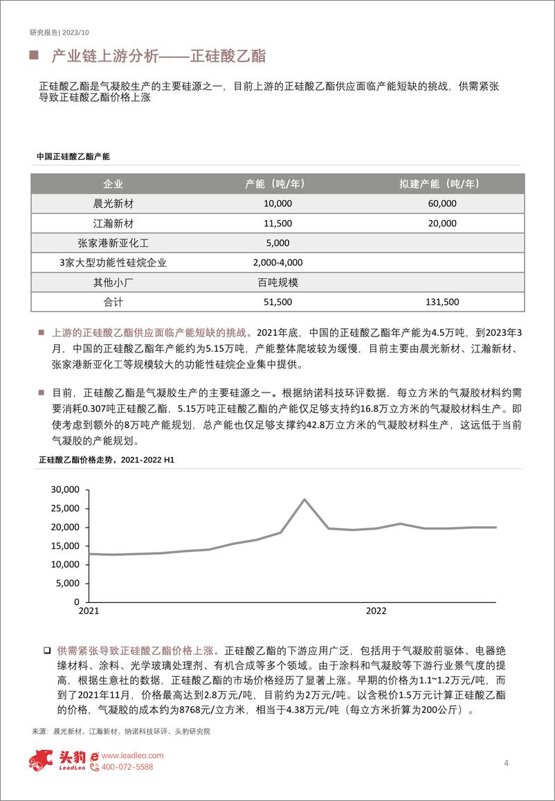 《2023年中国气凝胶行业研究报告-蓝海击水-浪遏飞舟（市场分析篇）（摘要版）-头豹研究院》 - 第4页预览图