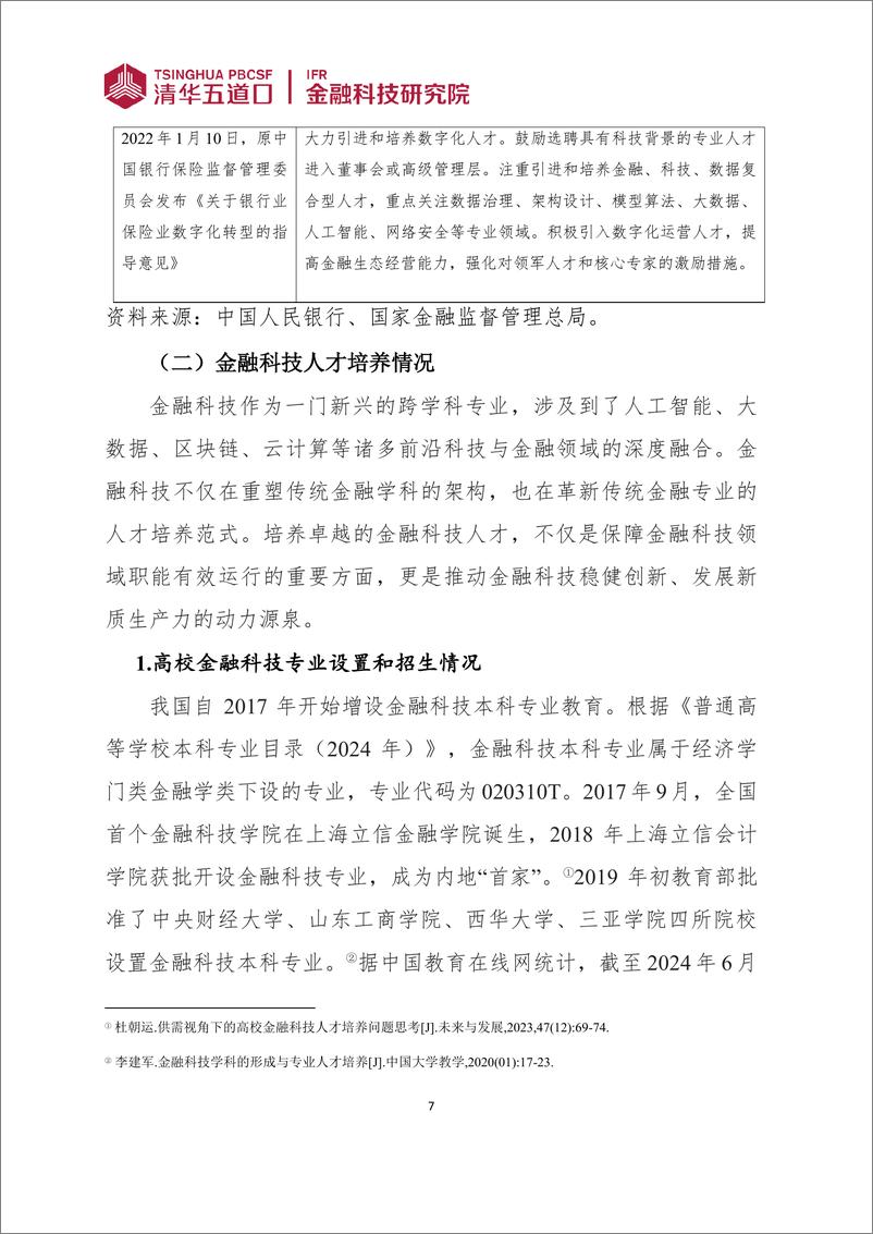 《清华五道口_金融科技研究报告_2024年第7期_金融科技人才供需调研报告_2024_》 - 第7页预览图