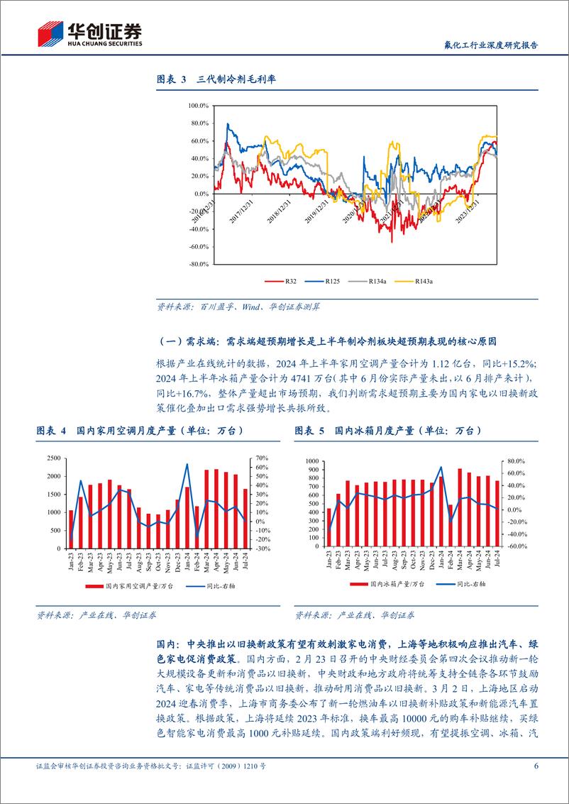 《氟化工行业深度研究报告：制冷剂行业2024年下半年及中期维度展望-240722-华创证券-18页》 - 第6页预览图