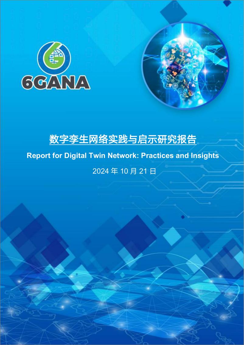 《数字孪生网络实践与启示研究报告2024-6GANA》 - 第1页预览图