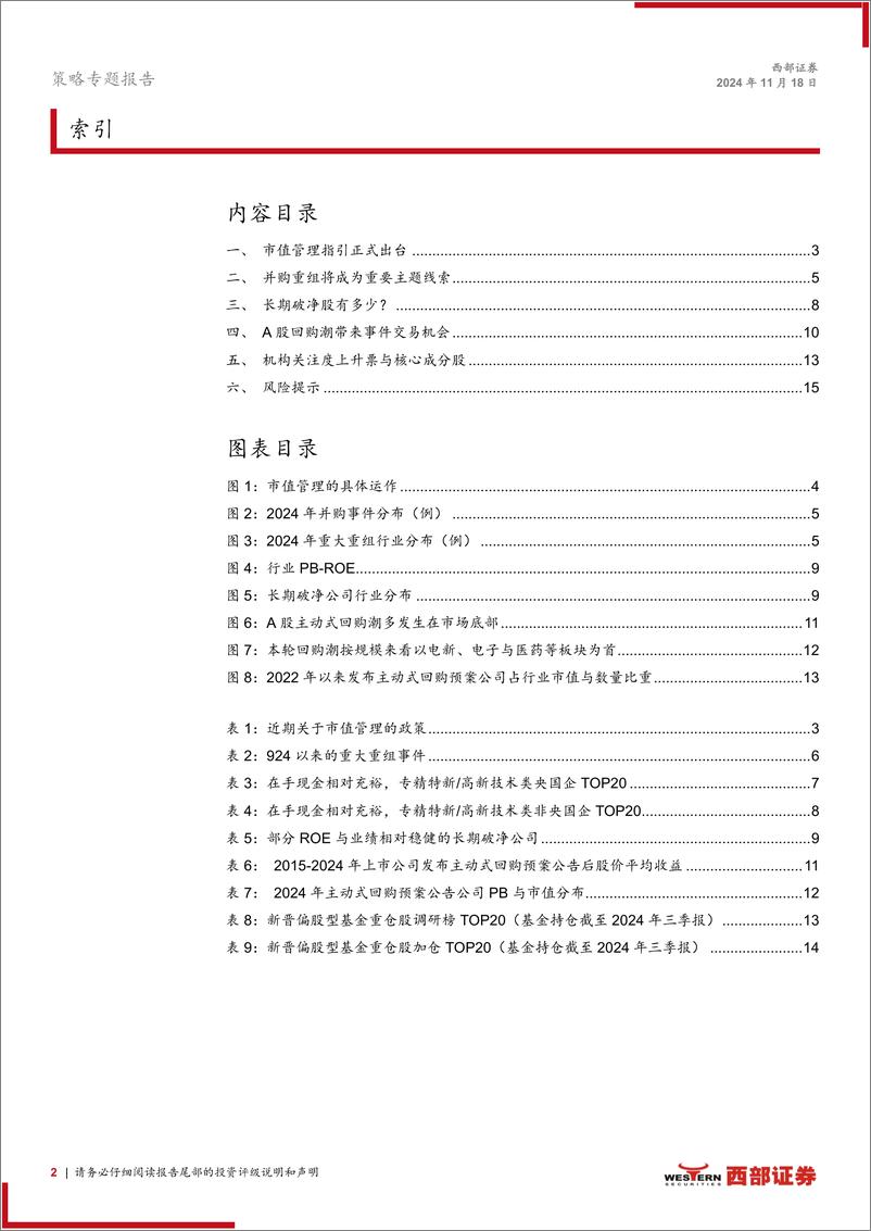 《上市公司监管指引第10号_市值管理》文件分析：股改后的新篇章，市值管理推动上市公司高质量发展-241118-西部证券-16页 - 第2页预览图