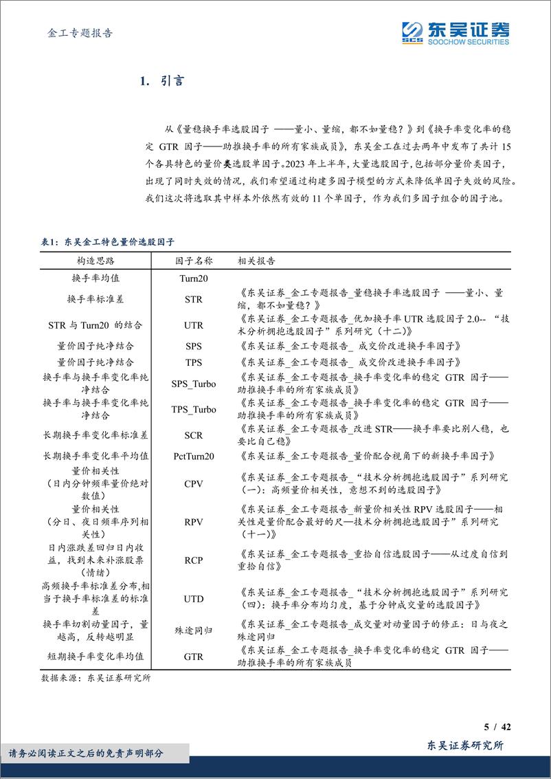 《万流归宗多因子系列研究（一）：基于量价因子的多因子决策树-20230904-东吴证券-42页》 - 第6页预览图