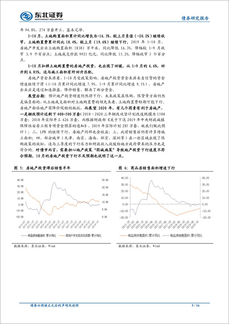 《东北固收10月经济数据点评和债市展望：经济稳物价升政策进，维持债市季度震荡调整观点-20191118-东北证券-16页》 - 第6页预览图