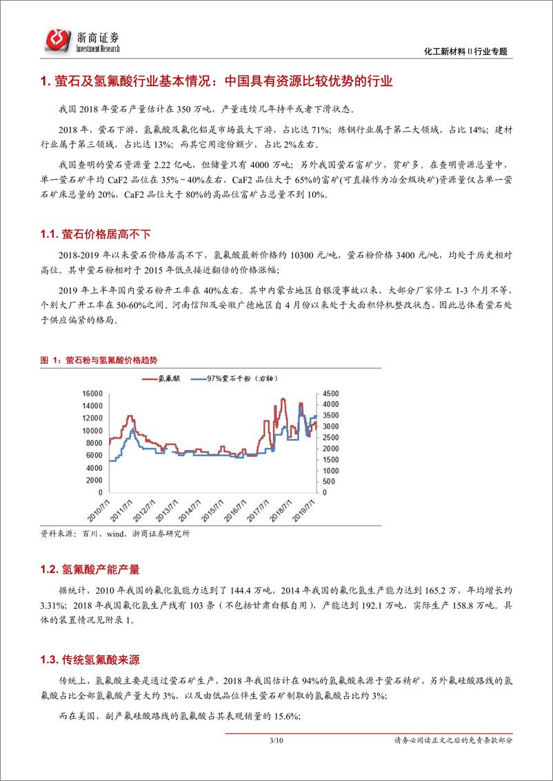 《氟化工行业专题报告一：副产氟硅酸制氢氟酸颠覆萤石供应格局？-20190815-浙商证券-10页》 - 第4页预览图