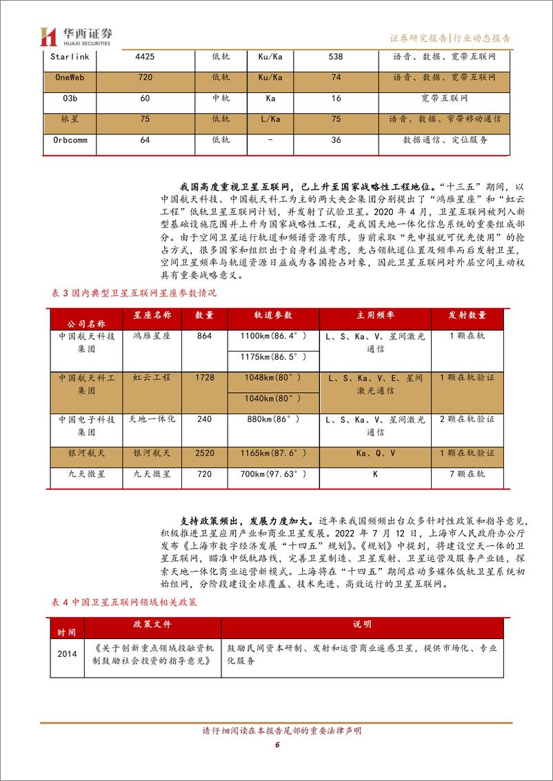 《国防军工行业：卫星互联网，“太空电信”加速推进-20220830-华西证券-16页》 - 第7页预览图