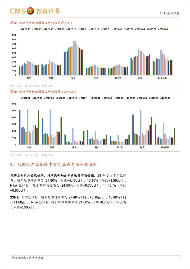 《轻工纺服行业阿里运动鞋服&护肤品&珠宝点评（23年7月）：运动鞋增长良好、护肤品略下滑&黄金持续高增-20230706-招商证券-16页》 - 第8页预览图