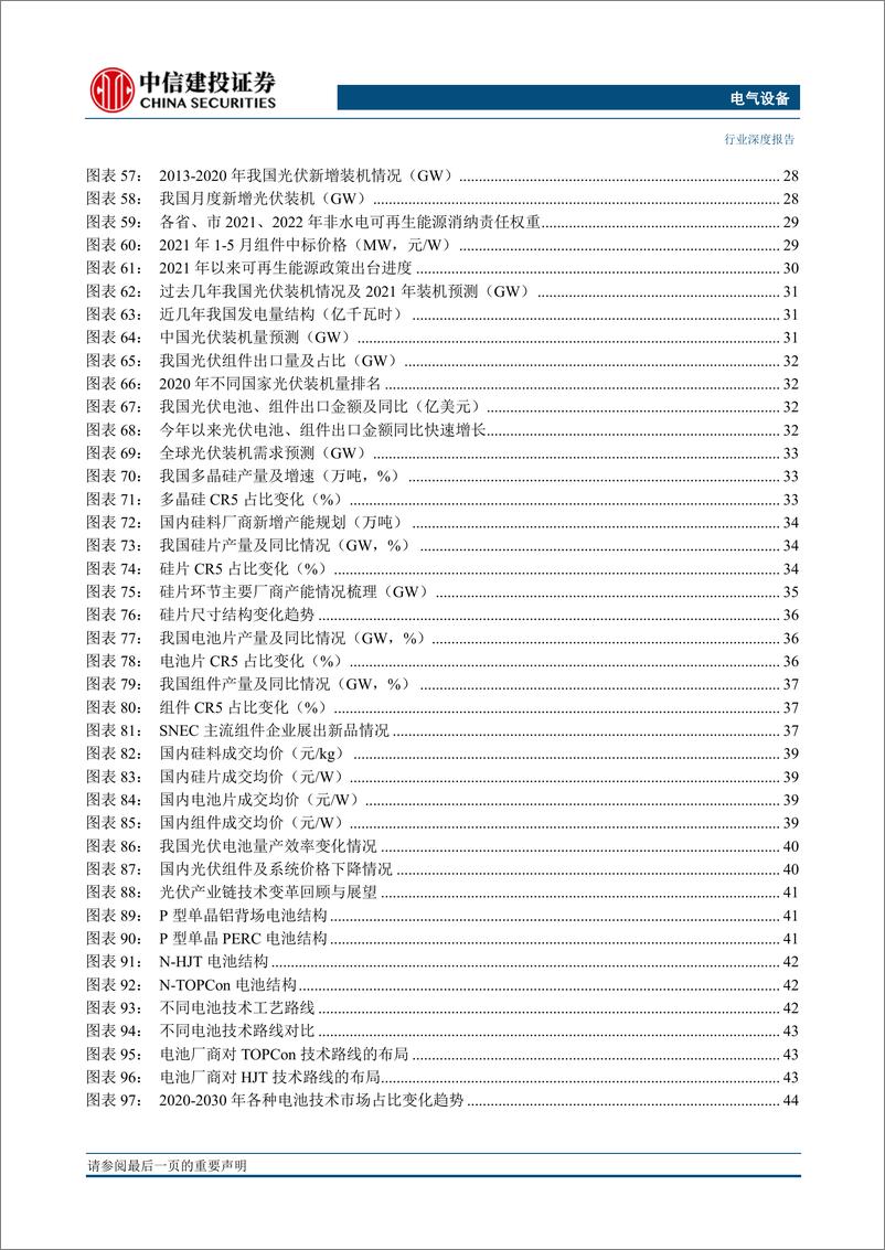 《电气设备行业2021年中期投资策略报告：电驰早，风光好-20210624-中信建投-63页》 - 第6页预览图