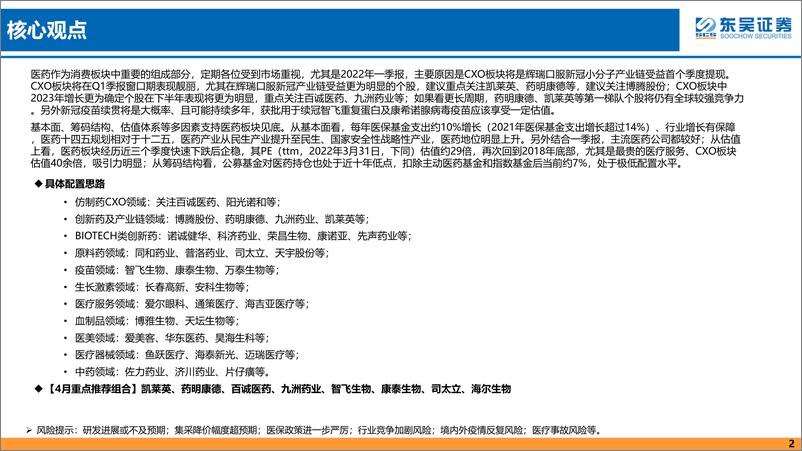 《医药行业4月策略报告：CXO板块或将是Q1季报最靓丽子领域-20220406-东吴证券-50页》 - 第3页预览图