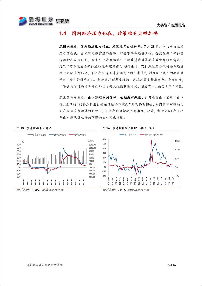 《2022年8月大类资产配置报告：需求预期转弱压制油价，美元指数回落提振黄金-20220809-渤海证券-16页》 - 第8页预览图