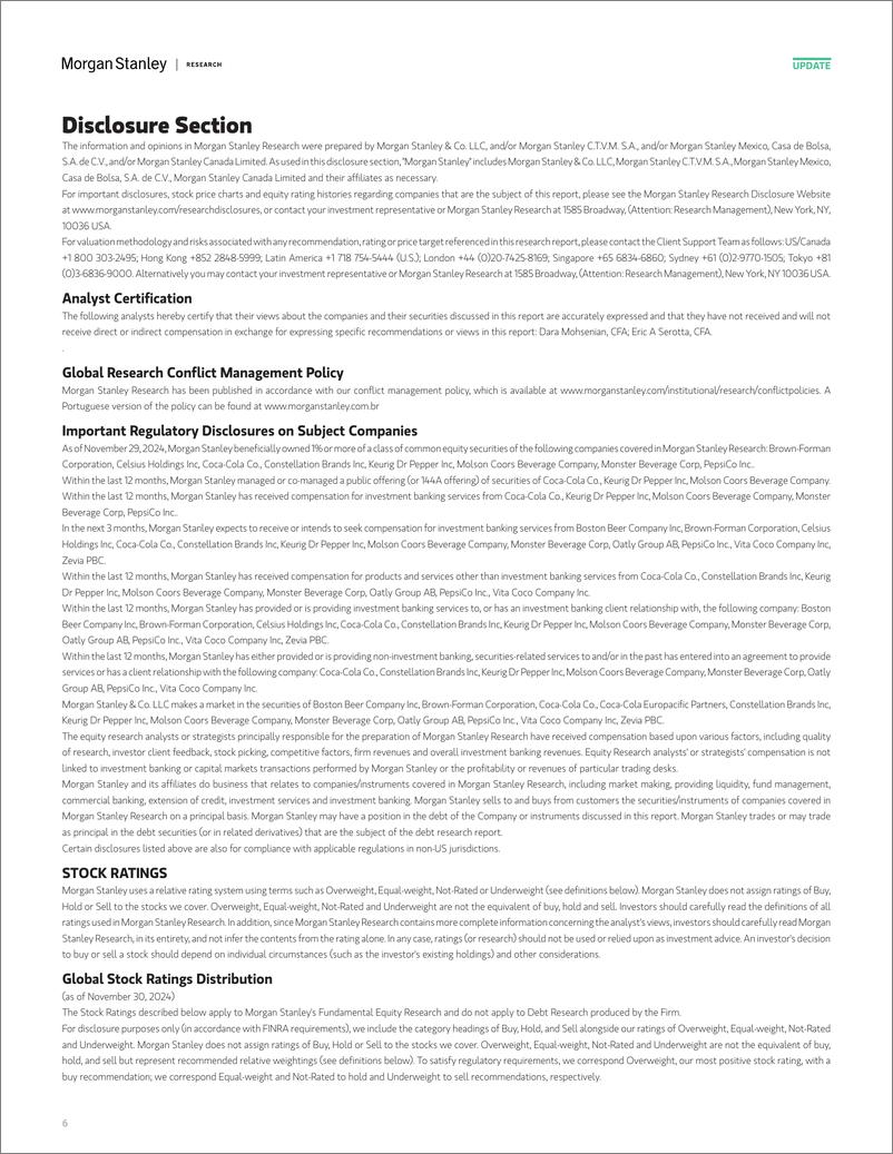 《Morgan Stanley-Beverages Nielsen Western European Scanner Data Through 12...-112478096》 - 第6页预览图