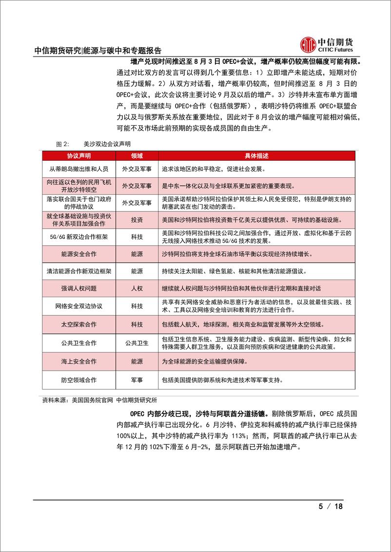 《能源与碳中和专题报告：拜登中东之行结束，对后市油价有何指引？-20220716-中信期货-18》 - 第6页预览图