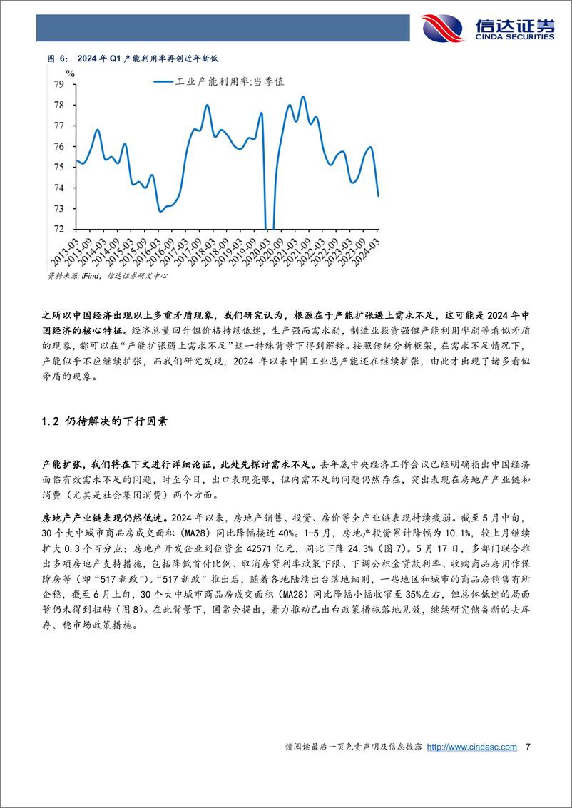 《2024年中期宏观展望：产能扩张遇上需求不足-240620-信达证券-28页》 - 第7页预览图