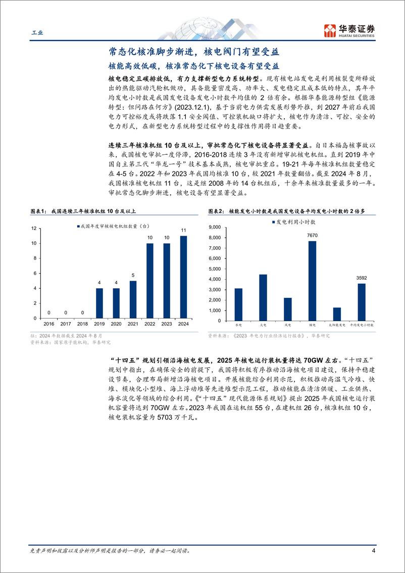 《工业行业专题研究：核准常态化渐进，核电阀门有望受益-240820-华泰证券-20页》 - 第4页预览图