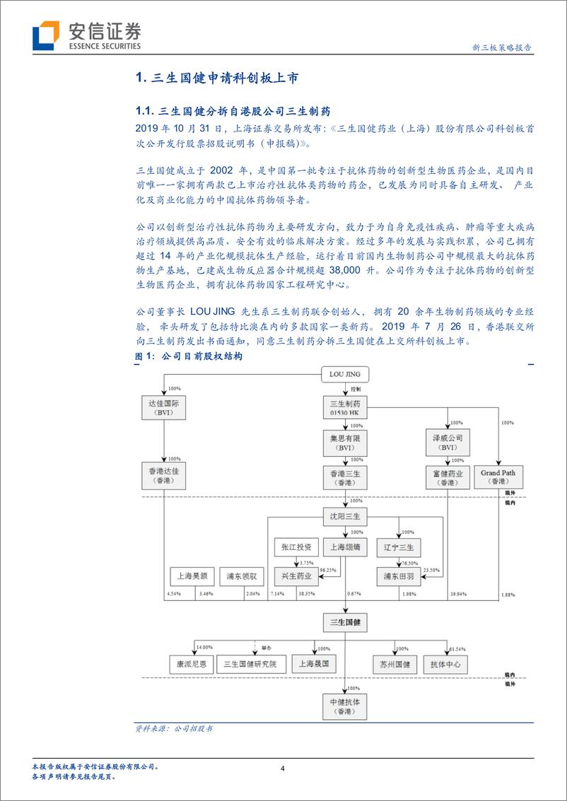 《自主研发益赛普，营11.亿、净3.亿，创新药企三生国健申请科创板上市-20191104-安信证券-23页》 - 第5页预览图