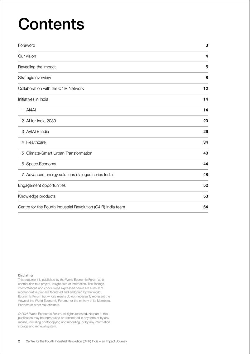 《世界经济论坛-印度第四次工业革命中心（C4IR）——影响之旅（英）-2025.1-56页》 - 第2页预览图