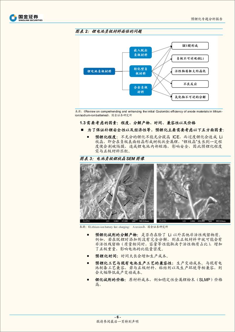 《动力电池行业专题研究报告（深度）：预锂化，正极易于负极，铁酸锂目前为经济性最优选择-20220630-国金证券-29页》 - 第7页预览图