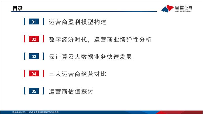 《通信行业运营商专题：数字经济时代运营商的业绩弹性与价值重估-20230303-国信证券-56页》 - 第4页预览图