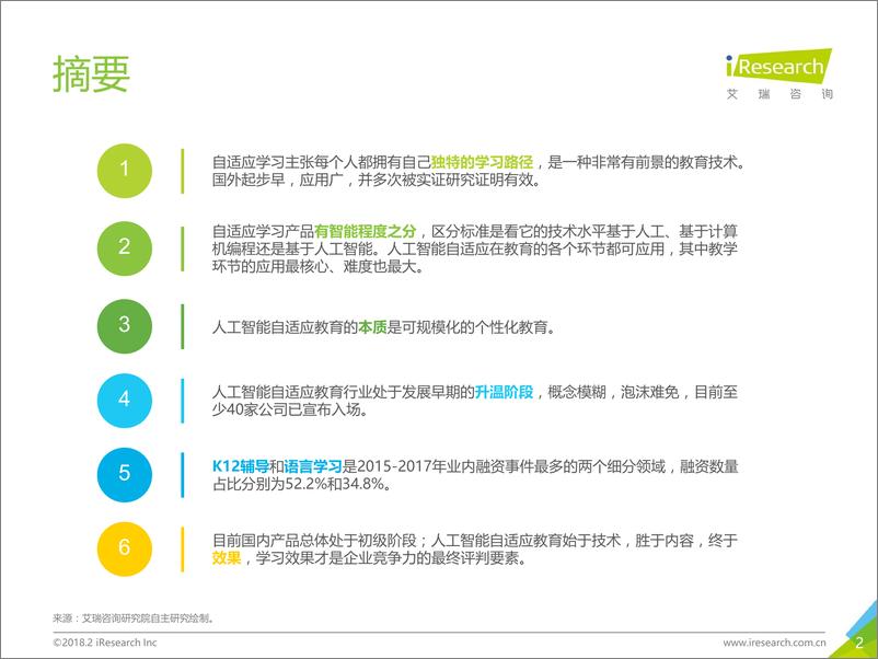 《2018年中国人工智能自适应教育行业研究报告》 - 第2页预览图