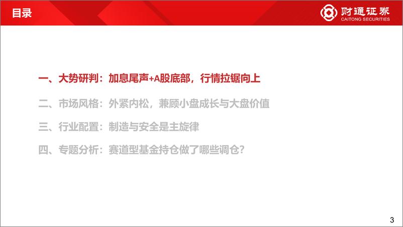 《11月市场策略：进攻的方向，国产替代与自主可控-20221030-财通证券-44页》 - 第4页预览图