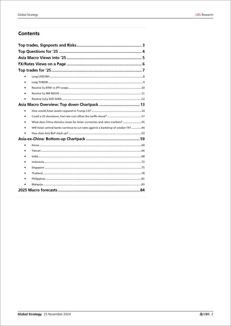 《UBS Equities-Global Strategy _2025 Outlook How will Asian assets respond...-111785781》 - 第2页预览图