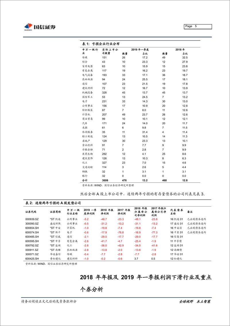 《宏观固收专题报告：2019年一季报&2018年报管窥信用风险-20190514-国信证券-12页》 - 第6页预览图