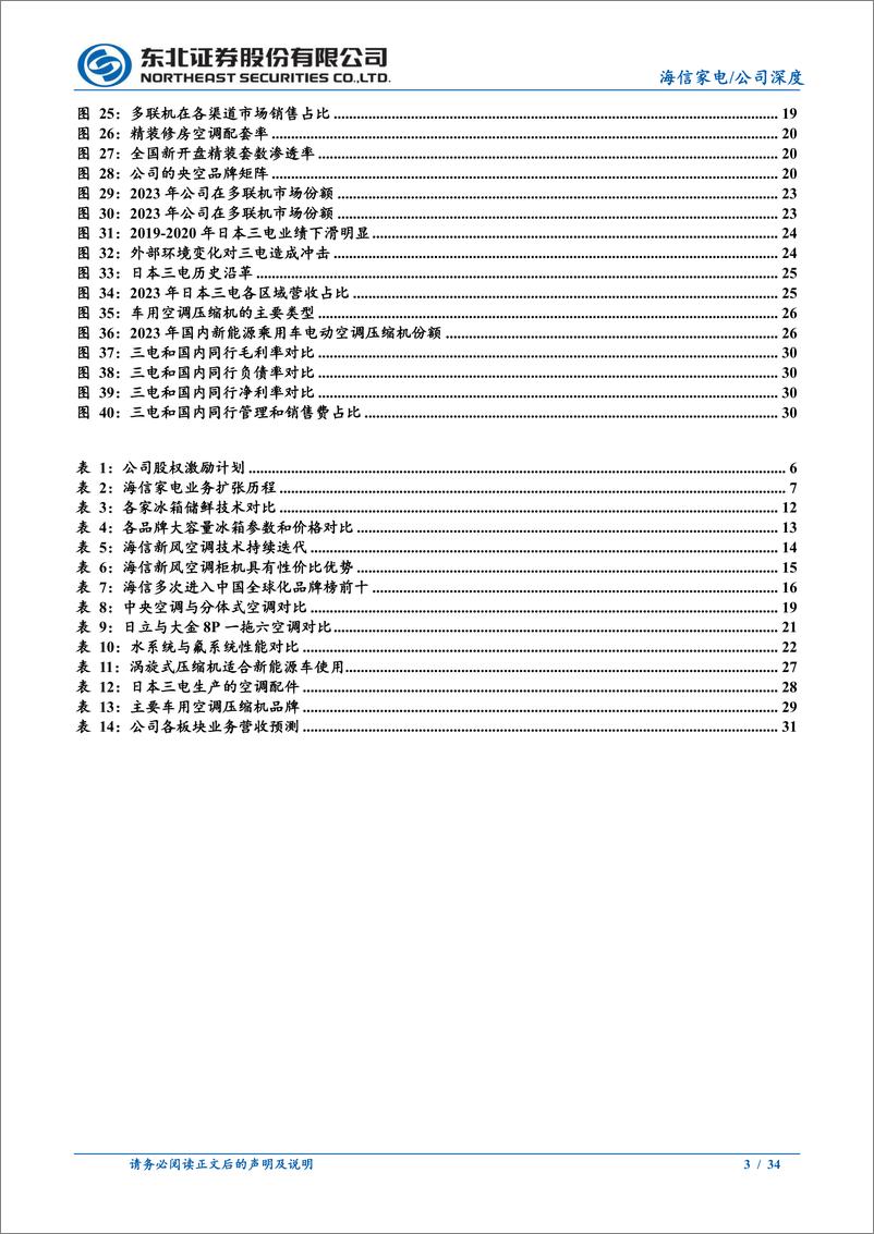 《海信家电(000921)日立和三电持续发力，成长空间可期-241203-东北证券-34页》 - 第3页预览图