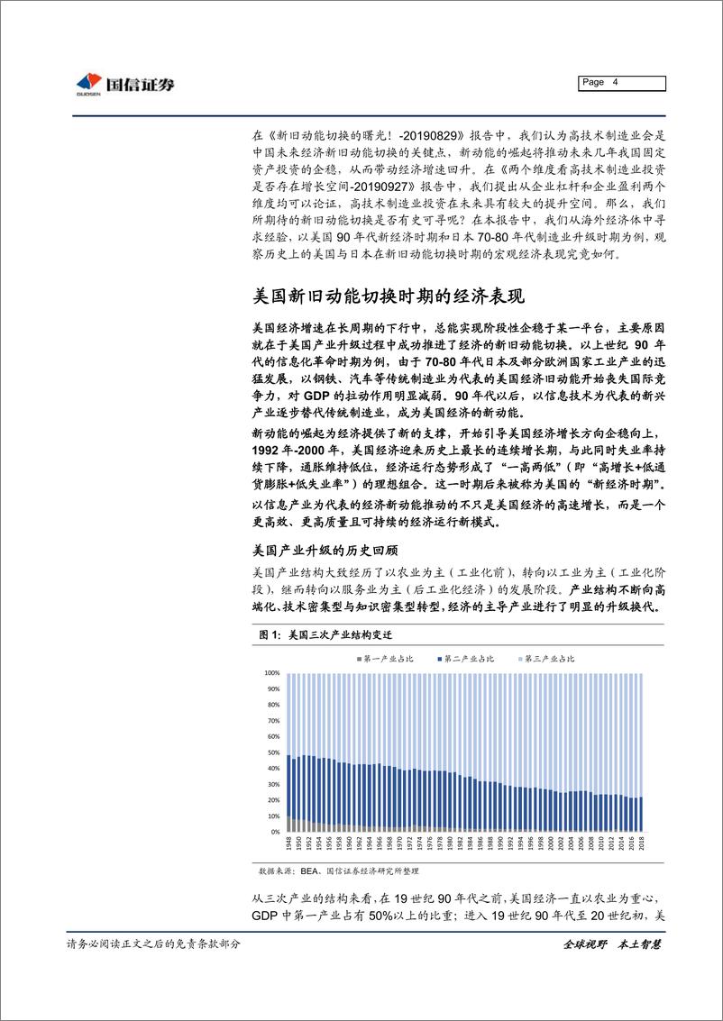 《新旧动能切换专题之三：新旧动能切换的海外经验，从美国和日本谈起-20191113-国信证券-16页》 - 第5页预览图