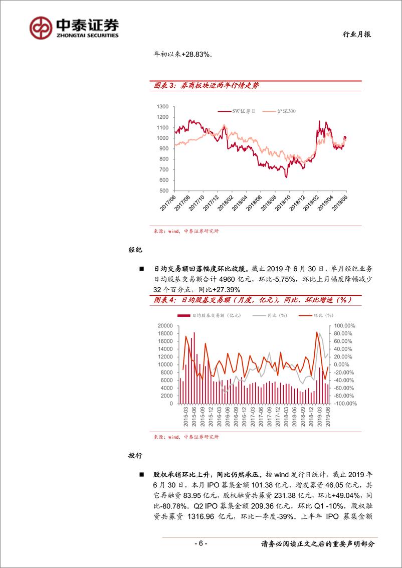 《非银金融行业券商6月财务数据点评：单月业绩同环比改善，继续看好龙头-20190709-中泰证券-10页》 - 第7页预览图