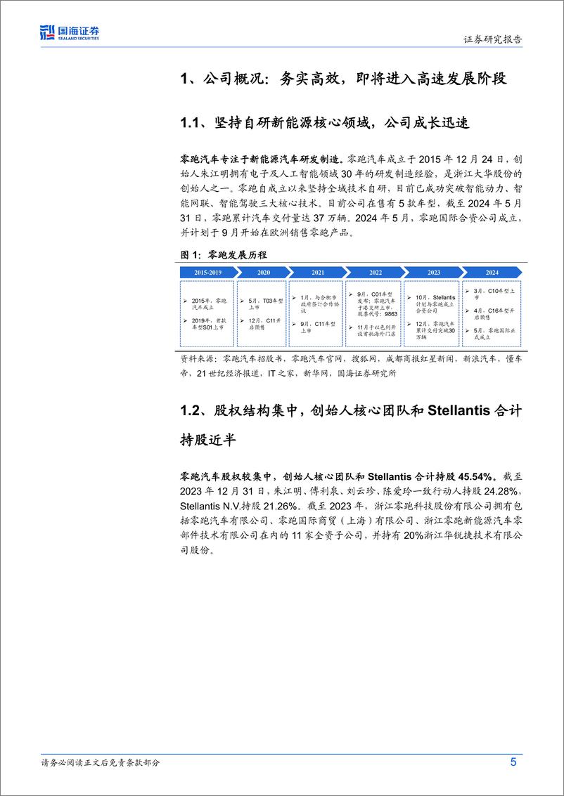 《2024零跑汽车深度报告（公司概况、核心竞争力、海外市场等）》 - 第5页预览图