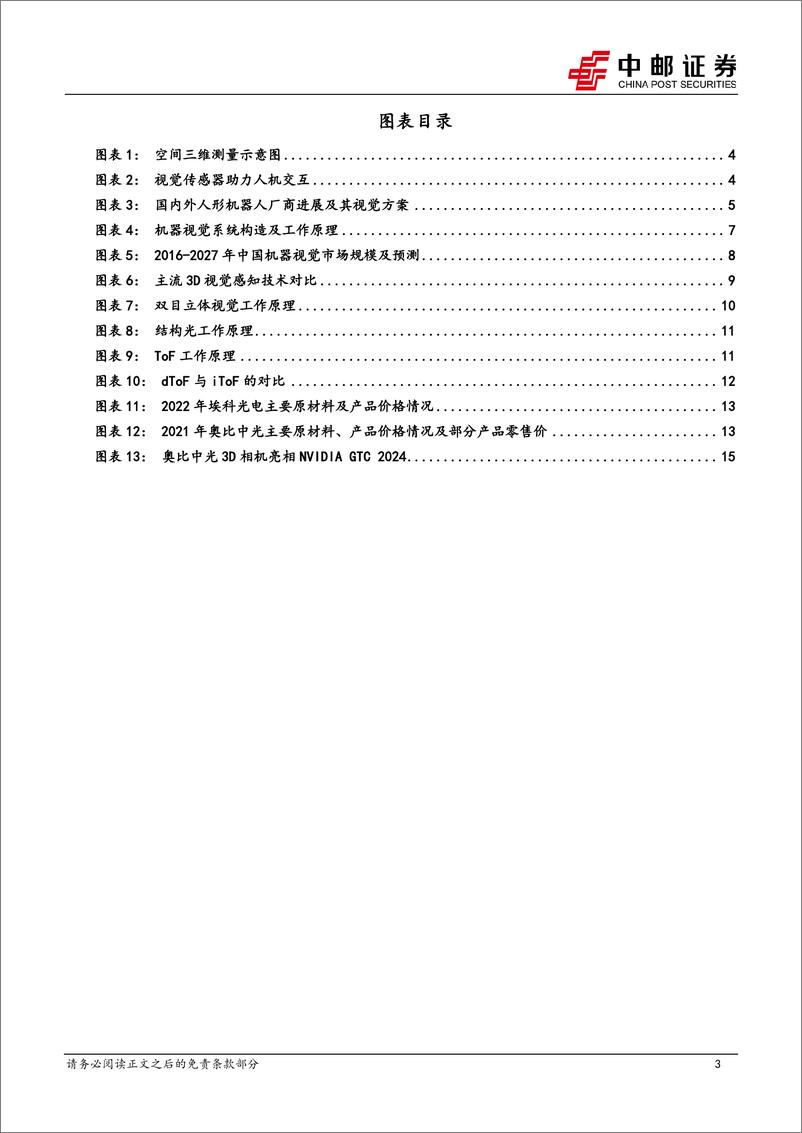 《中邮证券-视觉传感器——人形机器人视觉感知交互硬件》 - 第3页预览图