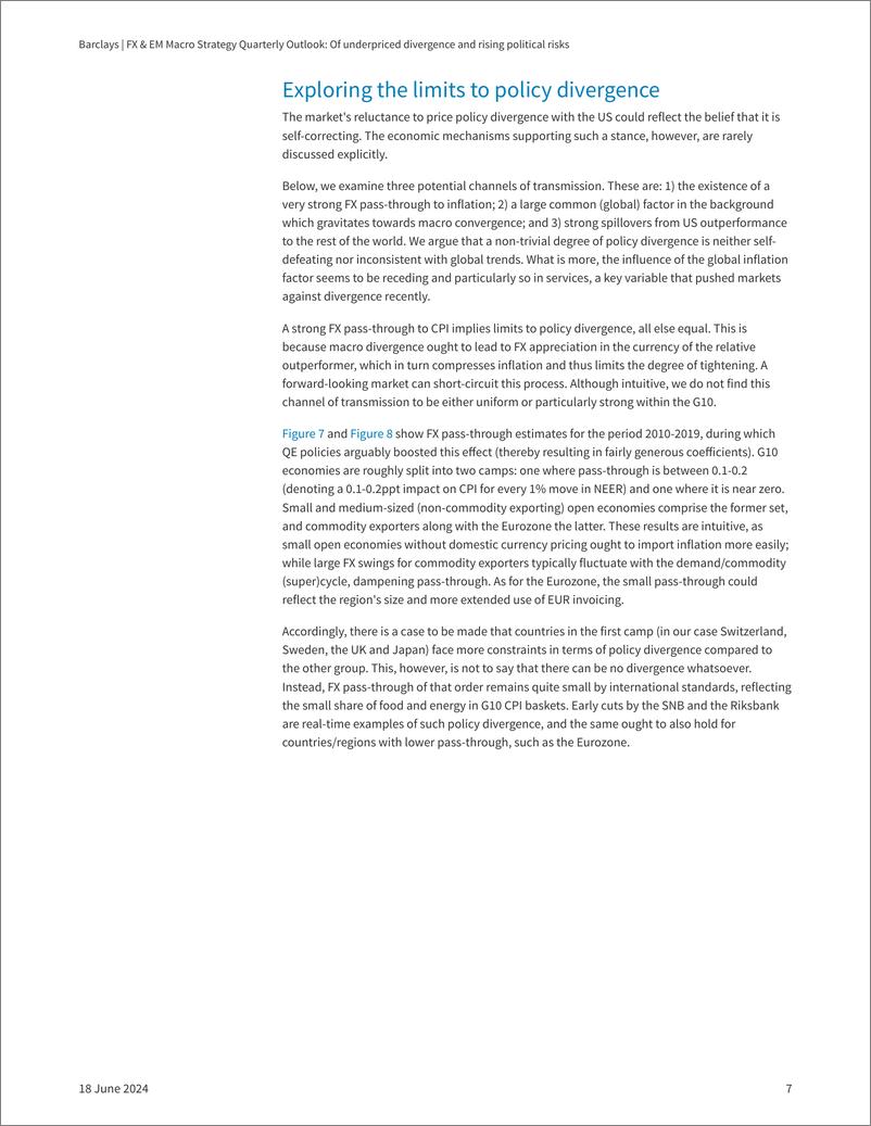 《Barclays_FX_EM_Macro_Strategy_Quarterly_Outlook_Of_underpriced_divergence_and_rising_political_risks》 - 第7页预览图