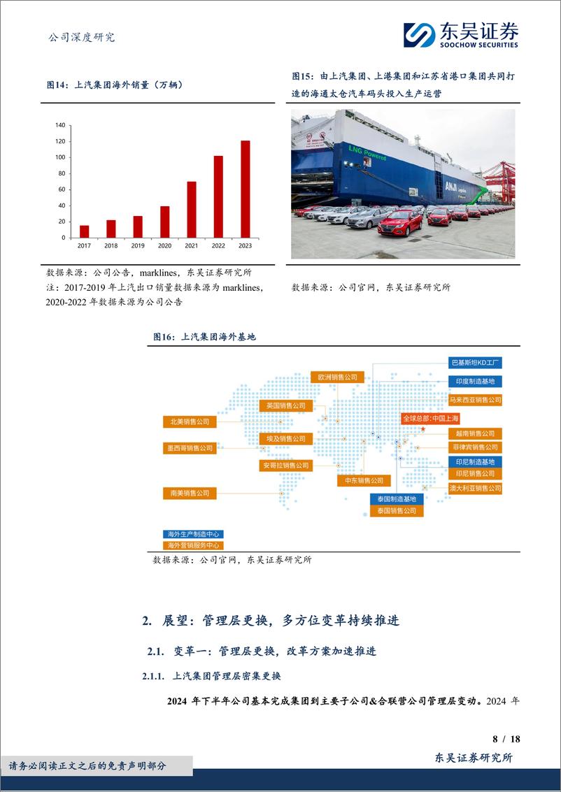 《上汽集团(600104)公司深度研究：改革进行时，困境反转可期-241215-东吴证券-18页》 - 第8页预览图