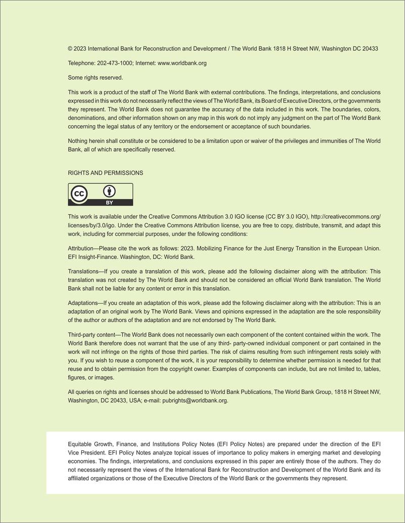 《世界银行-为欧盟的能源公正过渡筹集资金（英）-2023-40页》 - 第3页预览图