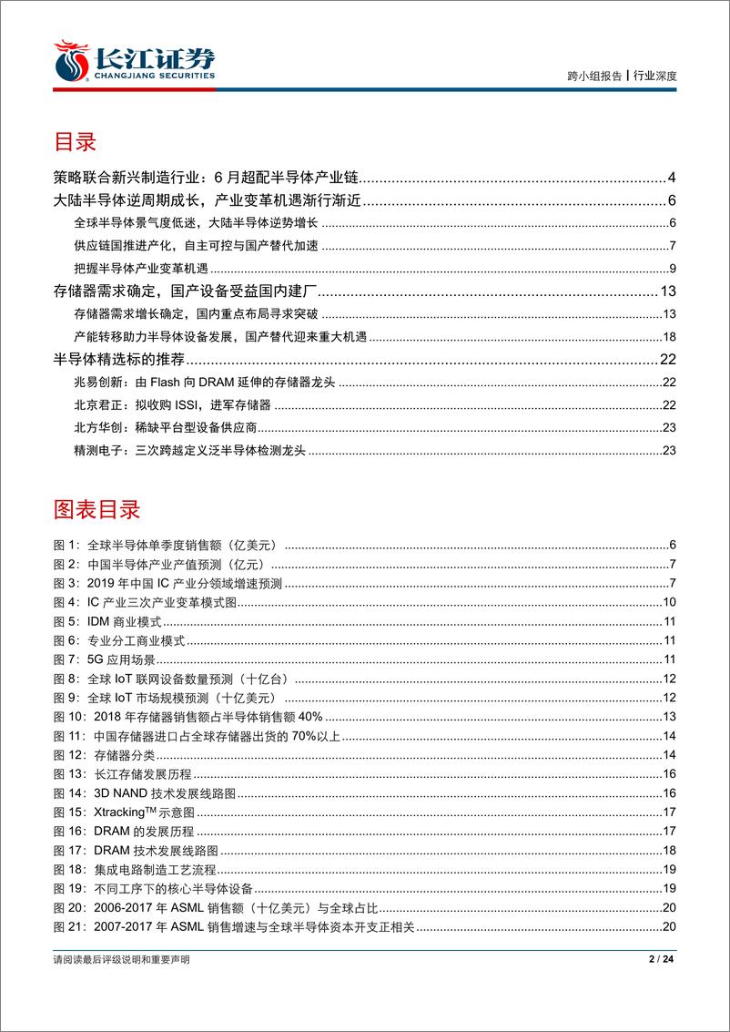 《半导体行业“方向资产”半导体系列一：大陆半导体逆周期成长，产业变革机遇渐行渐近-20190623-长江证券-24页》 - 第3页预览图