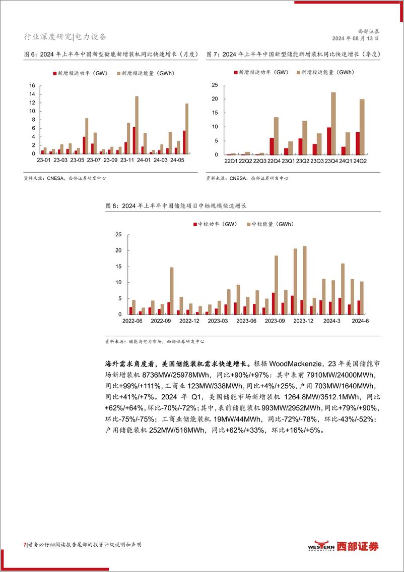 《光伏行业24年中期策略报告：光储需求临触底修复，关注新技术迭代机会-240813-西部证券-20页》 - 第7页预览图