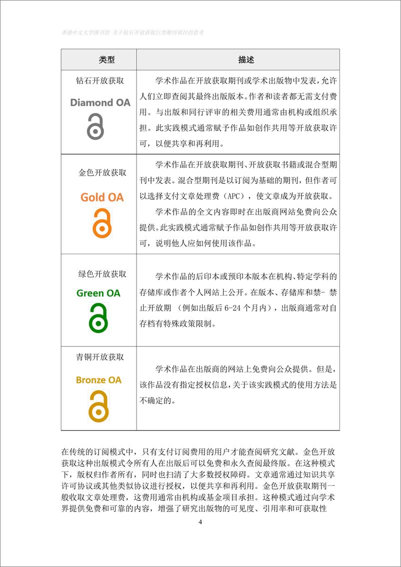 《香港中文大学_2024钻石开放获取巨型期刊项目_香港中文大学图书馆的思考报告》 - 第6页预览图