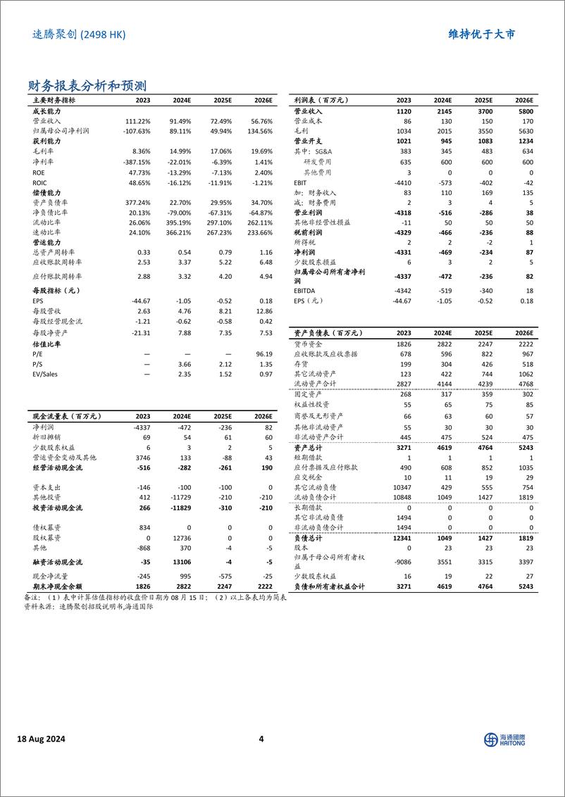 《速腾聚创(2498.HK)2024年中报点评：上半年出货逼近去年全年，新定点量产和robotic订单支撑下半年增速-240818-海通国际-13页》 - 第5页预览图