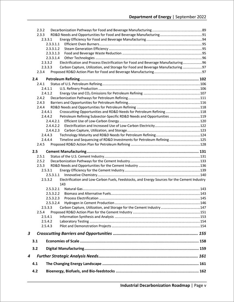 《美国能源部-工业脱碳路线图（英）-241页》 - 第5页预览图