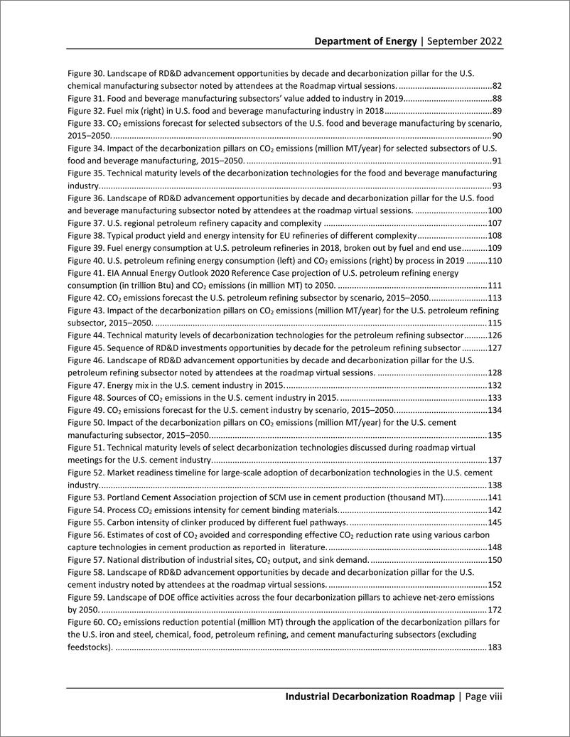 《美国能源部-工业脱碳路线图（英）-241页》 - 第8页预览图