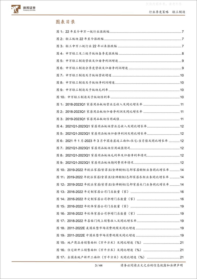 《德邦证券-轻工制造行业22年报及23一季报总结：基本面筑底企稳，关注Q2业绩释放-230509》 - 第3页预览图