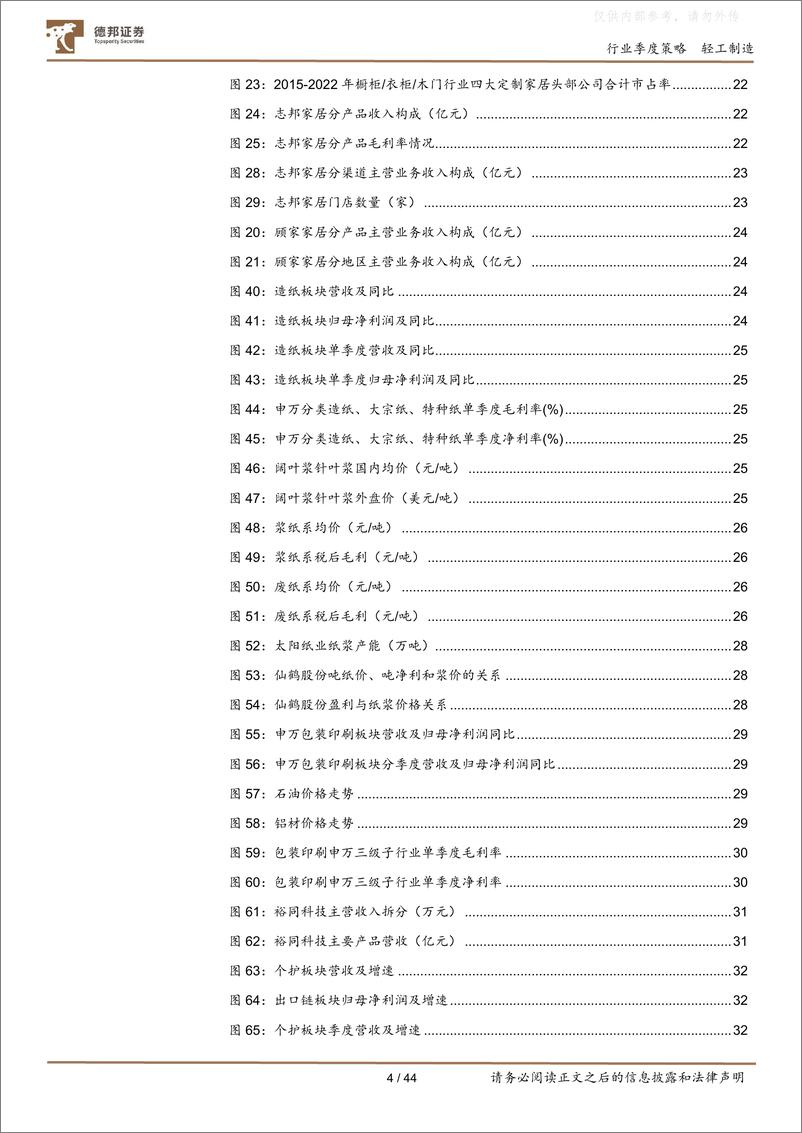 《德邦证券-轻工制造行业22年报及23一季报总结：基本面筑底企稳，关注Q2业绩释放-230509》 - 第4页预览图