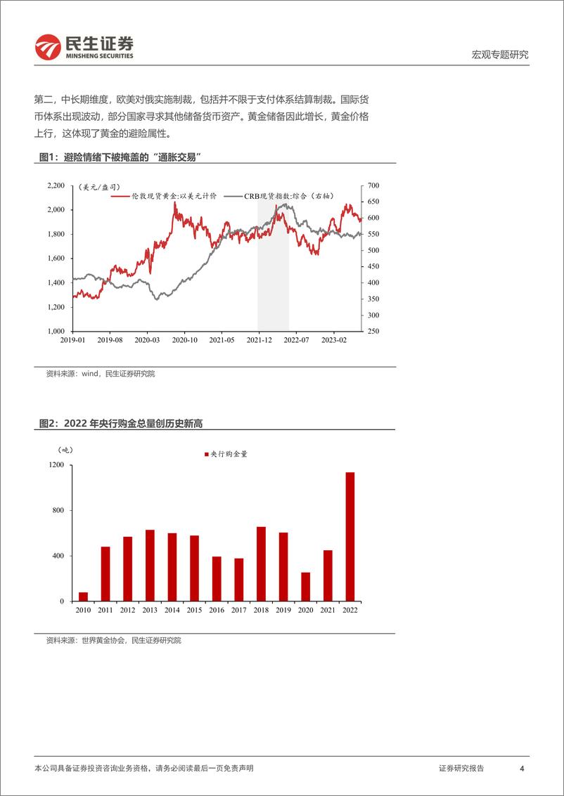 《宏观专题研究：黄金定价，老框架和新变量-20230718-民生证券-17页》 - 第5页预览图