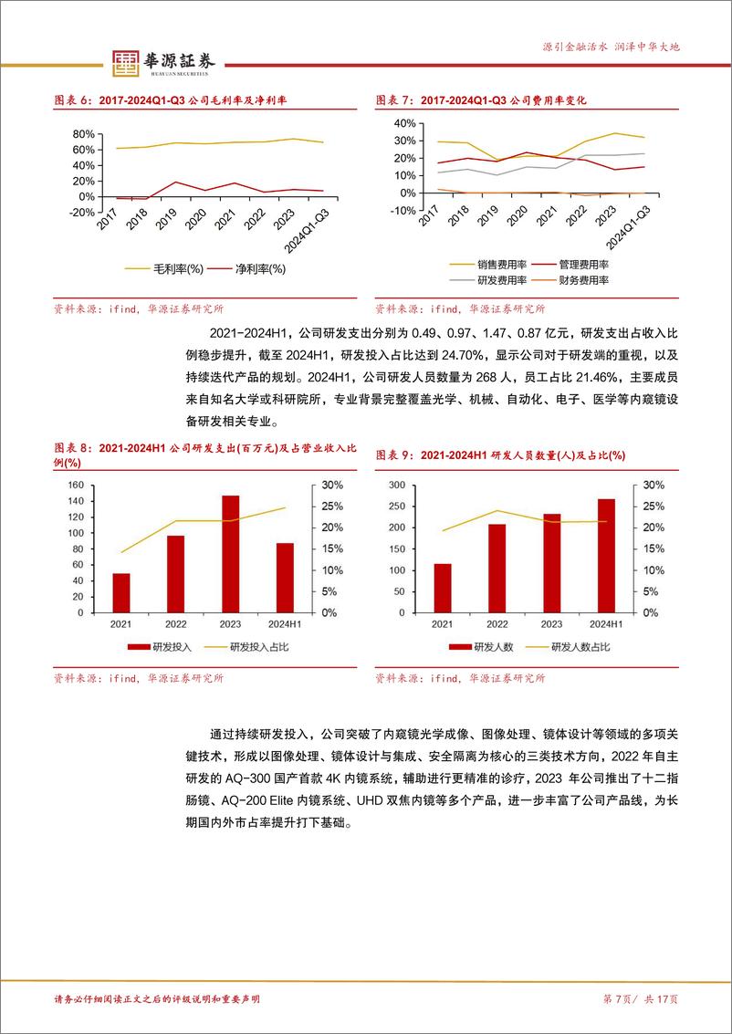 《澳华内镜(688212)国产软镜领跑者，AQ系列产品稳步放量-241213-华源证券-17页》 - 第7页预览图